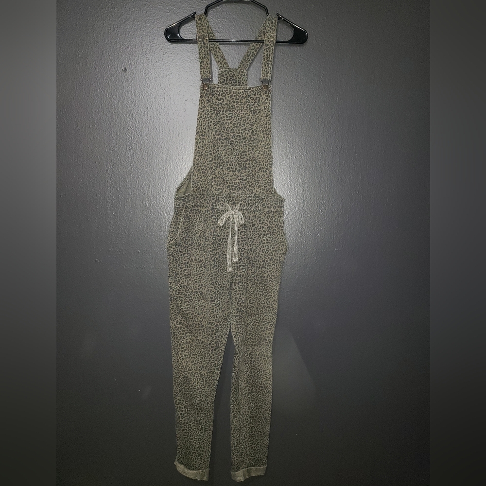 27. Wallflower Leopard Print Overalls